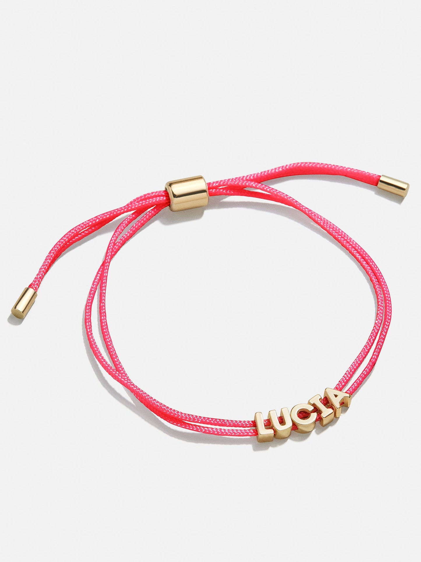 Custom Cord Bracelet - Hot Pink